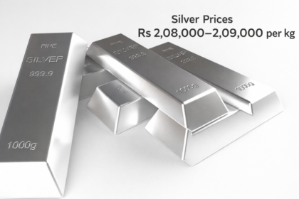 Silver Prices Rs 2,08,000–2,09,000 per kg