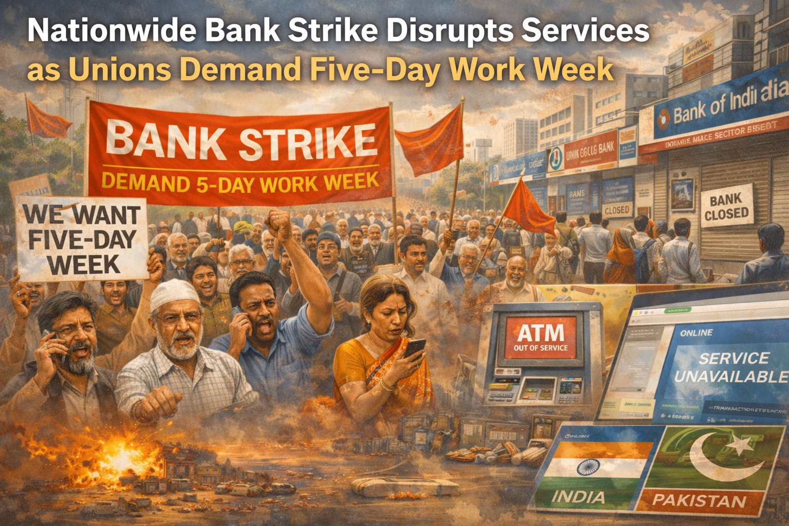 Nationwide bank strike disrupts services